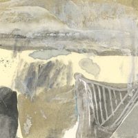 鄭帛囪，無題，2015-2016，水彩、油漆筆、立可白/便條紙，7.6 x 10 cm