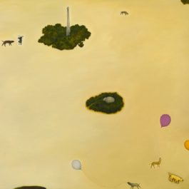 蘇旺伸，綠洲，2012，油彩/畫布，150 x 200 cm