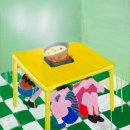 黃海欣，家庭練習 #4，2012，油彩/畫布，51 x 41 cm