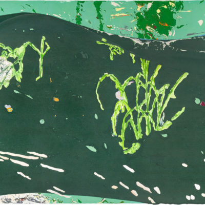 李秉璈，池塘，2024，壓克力顏料／畫布，69 x 116.5 cm