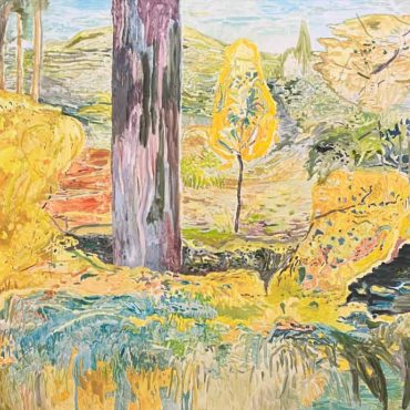 潘麒方，艷陽耀景，2023，油彩／畫布，112 x 162 cm