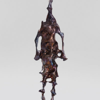 展望，隱形6#，2017，3D列印、鑄造、熱烤色，尺寸：38.5 x 12.5 x 6 cm