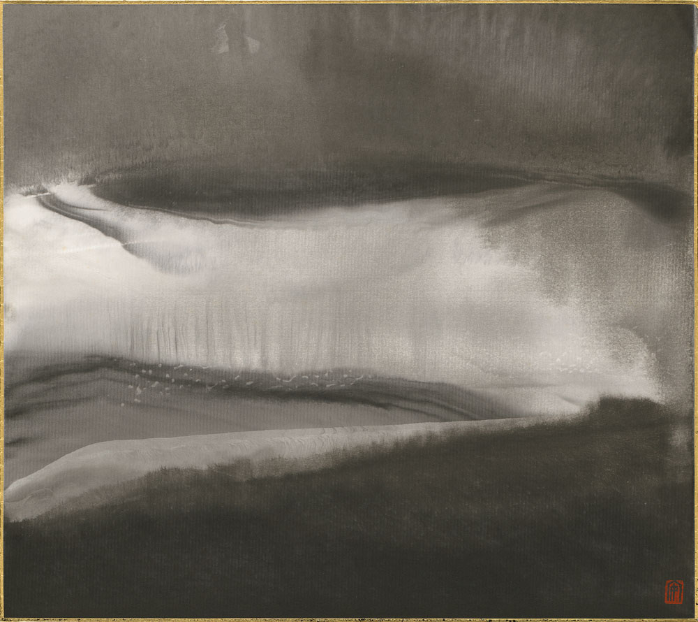 23-8-12_李安成,無題山水,未紀年,水墨/畫宣板,24 x 27 cm