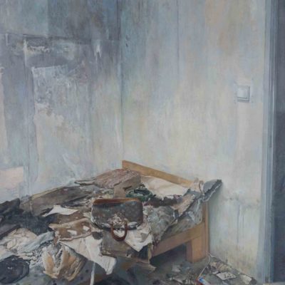 陸亮，空白的青春二，2016，油彩/畫布，120 x 90 cm