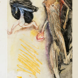 顧福生，往返(A/P)，1963，蝕刻銅板，30 x 23 cm