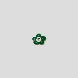 劉正堃，HUA HUA GARDEN COLOR SERIES GOLDEN HEAVY BODY—Permanent Green Light SIZE S，2022，壓克力顏料／木板，15.7 x 19.5 x 3 cm