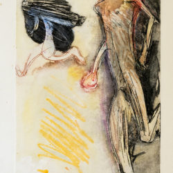 Fu-sheng KU, To and Fro (A/P), 1963, Etching, 30 x 23 cm